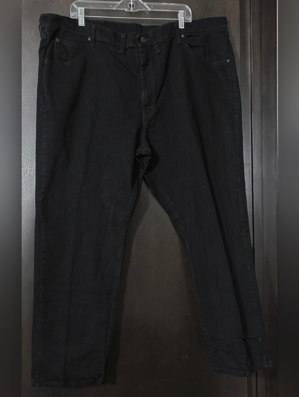 🔢2For$12 Wrangler Men's Black Relaxed-Fit Jeans Size 44x30